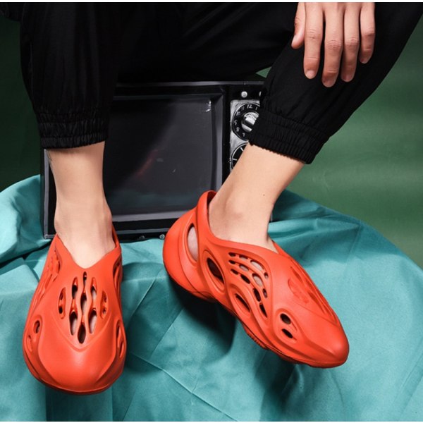 Unisex strandskor Sport sandaler Sommar duschtofflor Orange 40-41