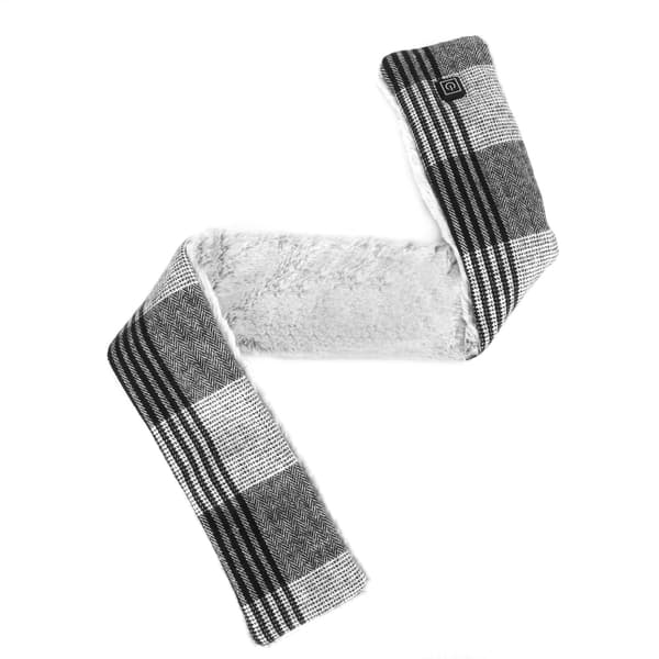 Smart Vaskbart USB Oppvarmet Skjerf Halsvarmer for Menn Kvinner Svart One Size