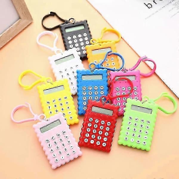 Student Mini Elektronisk Kalkulator Kjeksform Skolekontor Minikalkulator [TH