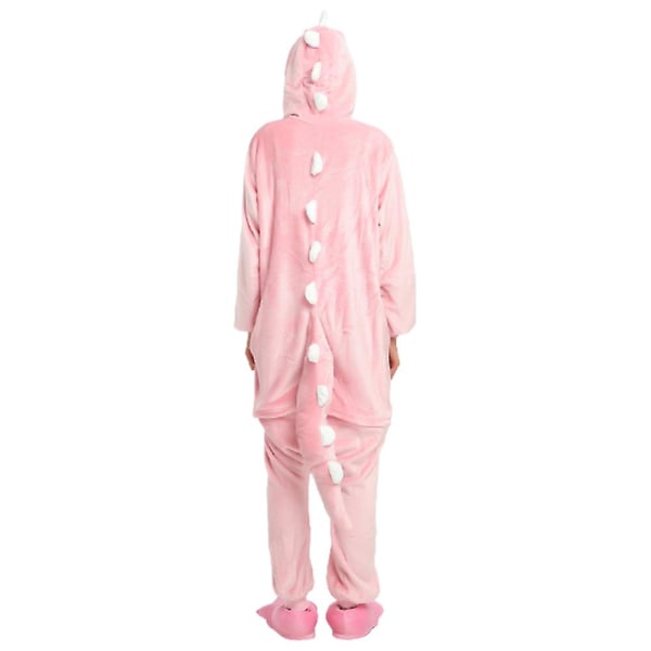 Dinosaur conjoined animal pyjamas Halloween rollespil 140CM Pink