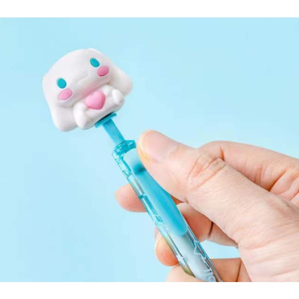 3 stk Big-Ear Dog Side Press Gel Pen Yugui Dog Cute Cartoon Pen Black Press Gel Pen (8277 Big-Ear Dog Side Press Gel Pen (0,5 mm)),