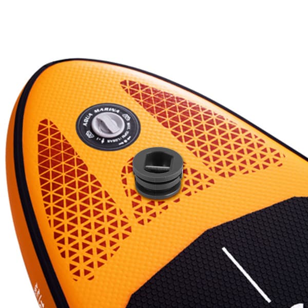 5 stk. 2,5 cm Surfbræt Leash Plug Kajak Tilbehør Sort