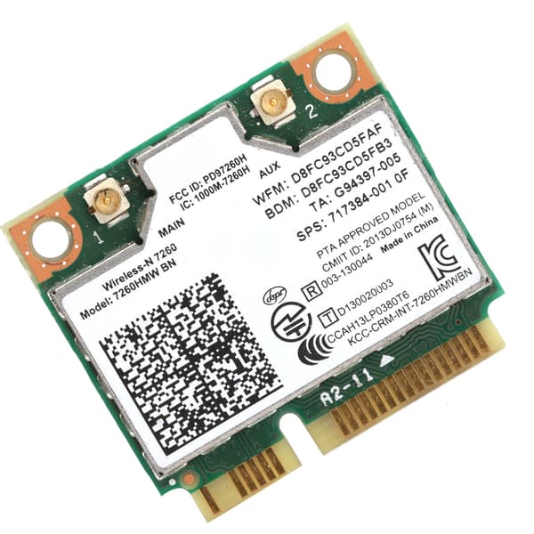 Intel 7260HMW Mini PCIE Trådlöst Wifi-kort Bluetooth 4.0 Nätverksmodul