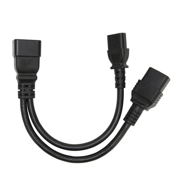 IEC320 C19 C13 til C20 Strømkabel Y Splitter Kabel til Computer HDTV Skærm