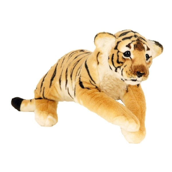 Brun Tiger Plyschleksak Ca 60 Cm Liggande Söt leksak Mjukdjur