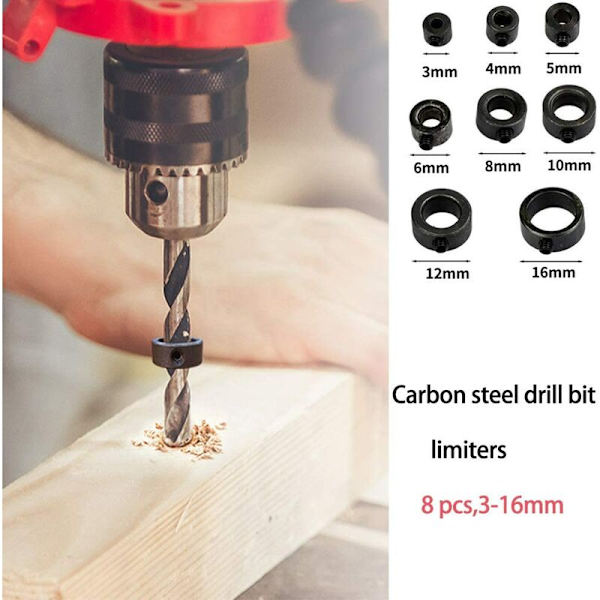 Borrstoppringar Träborrkronor Dowel Clamps,