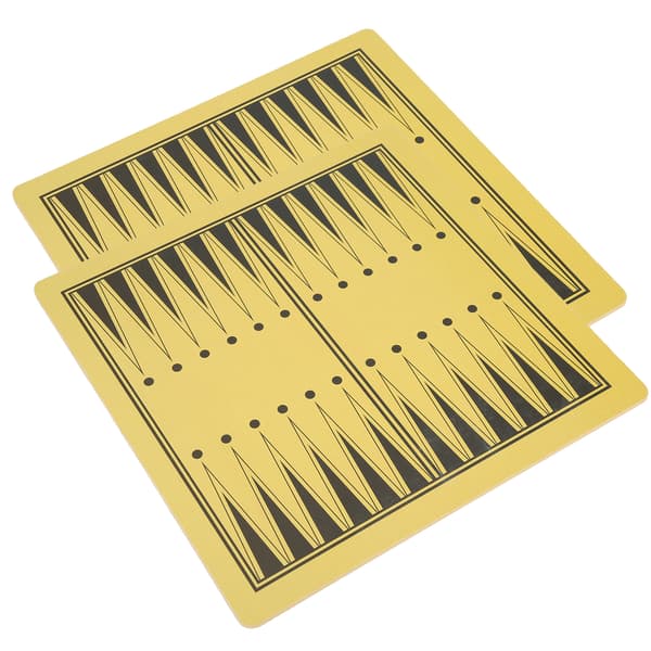2 st Trä Dubbelsidig Schack Backgammon Brädspel Set