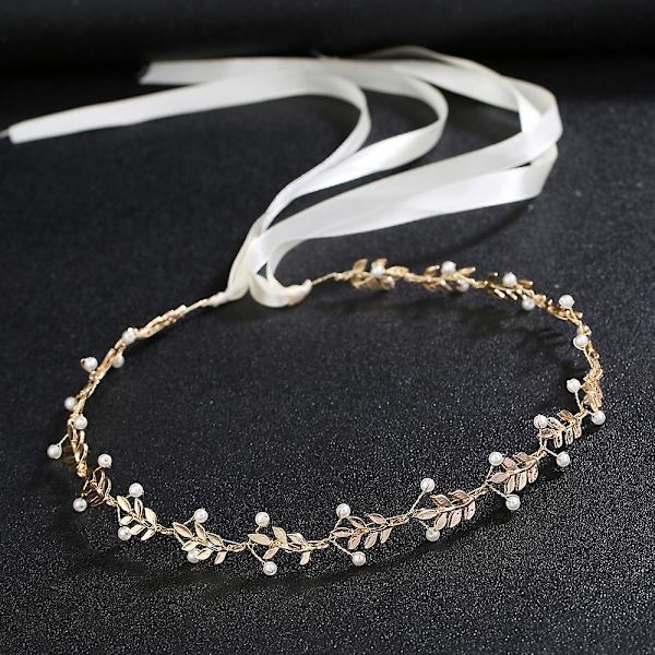 Seoshiustarvikkeet Pearl Decoration -hiusnauha tupsulla naisille