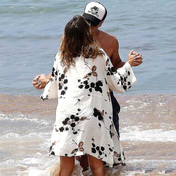 Kvinnor Blommig Kimono Badkläder Beach Cardigan Bikini Cover Up