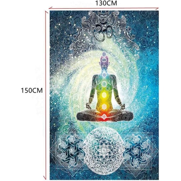 Mandala vægbeklædning tapet Hippie/Boho tapet150 x 130 cm