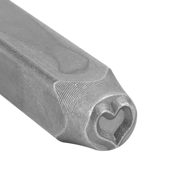 Tilpassbar hjerteformet metall-stempel for stål og lær