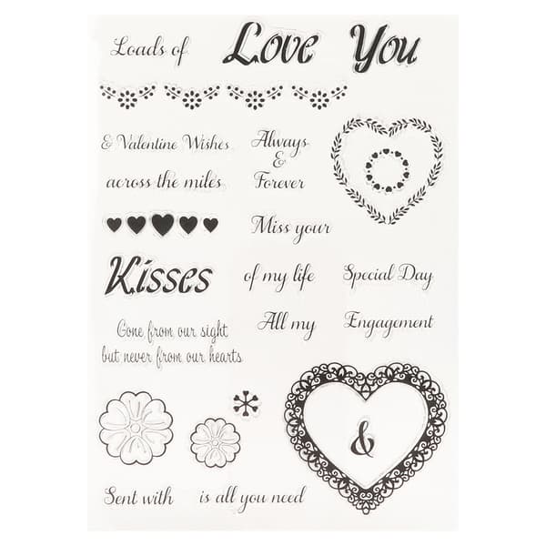 Klare stempler med form DIY resirkulerbare kortlagingstempler for scrapbooking