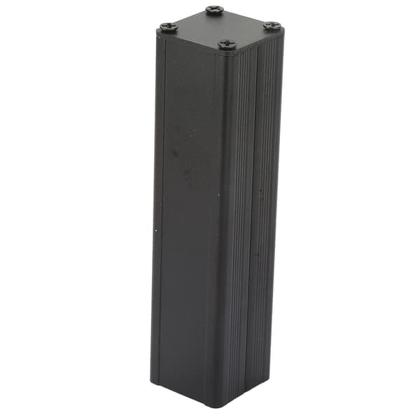 Musta alumiinikotelo PCB-laitteille - 25*25*100mm