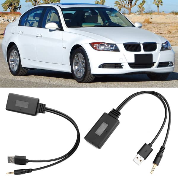 12-pinners AUX-adapter USB 3,5 mm plugg Bluetooth-kompatibel E90 E91 E92 E93