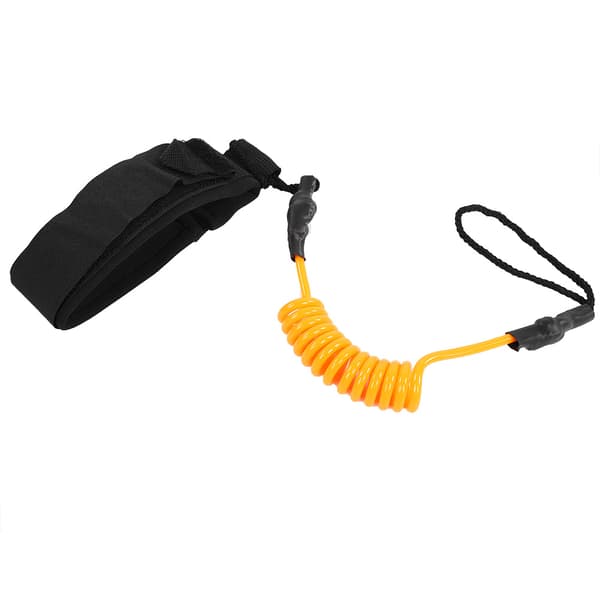 Coiled Stand Up Paddle Board Surfing Leash Spring Ben Fot Rep Orange
