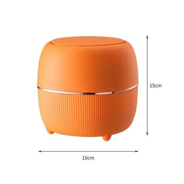 Skrivbordssoptunna (med innerhink) (16cm*16cm*15cm) Orange