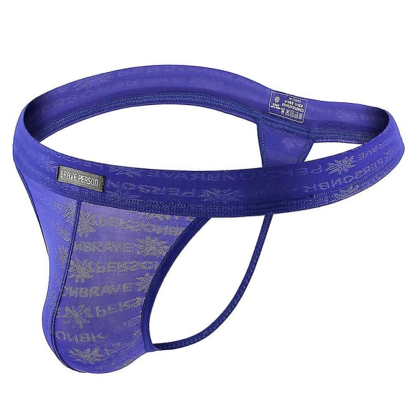 Mænd Trusser Sexet G-String Thong Underbukser Trusser Undertøj Royal Blue XL