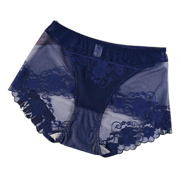 Kvinder blonder franske trusser Boxer sexet undertøj Royal Blue L