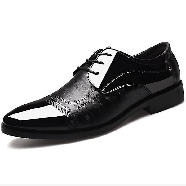 Mænd Snøre-Oxford Smart Formelle Business Bryllupssko Black 45