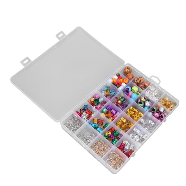 278 stk. Legering Træ Hår Spiral Dreadlocks Perler Ringe Clips Hårpynt Tilbehør
