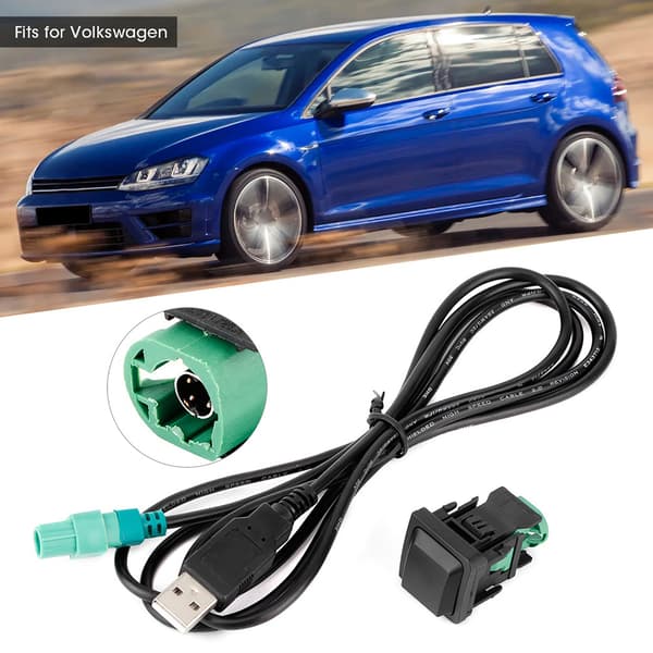 56,7 tommer Auto Audio USB Kabeladapter CD-afspiller System Connector Jack