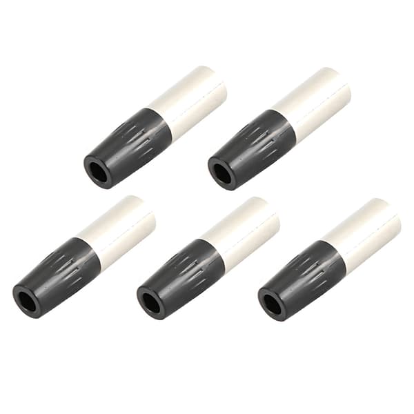 5 stk. 4-pinners XLR hannmikrofonkabeladapter MIC-lydplugg