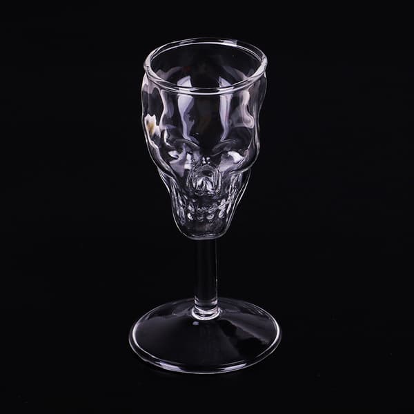 Bones Armor Warrior Skull Design Högt Vinglas Bägare Kopp Dri