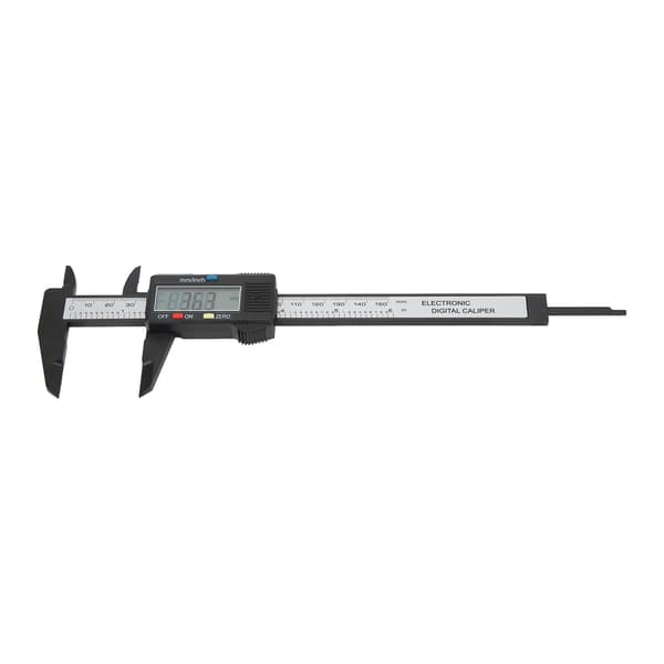 Digitalt skjutmått 150 mm kolfiber LCD-display