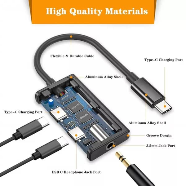 Stk. 5.5x2.1mm hunstik til Micro USB hanstik til DC strømstikadapter