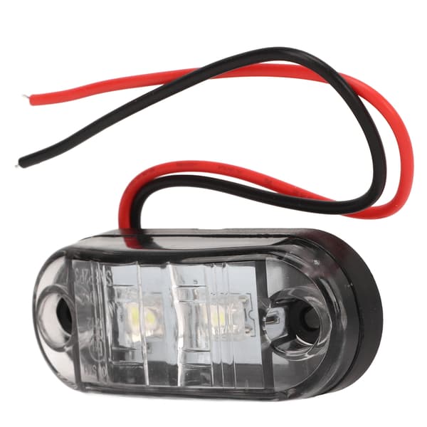 4 stk. LED interiør sidemarkeringslys 12V Stabilt PC-materiale for bobiler, skip og yachter