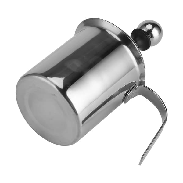 Melkeskummer i rustfritt stål 400ML 800ML Dobbel Mesh Kaffeskummer Blender