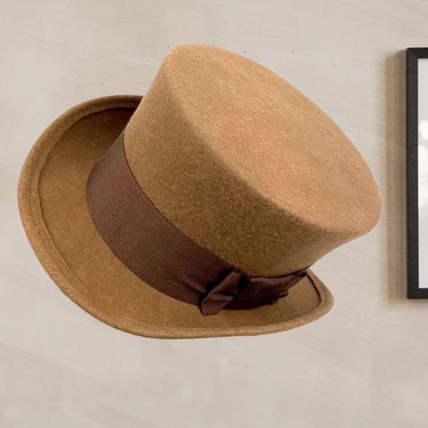 Multifunktionel behagelig hat Smuk solcremehat Elegant moderigtig hat til stilfuldt festlook kamel