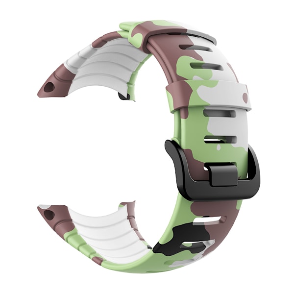 Sportsklokkestropp kamuflasjemønster for Suunto Core-serien Green camouflage on white