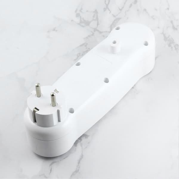 3-vejs stikdåse Multi Plug Outlet Splitter Strømforlængerledning til rejser Forretningsrejse Tysk Stik