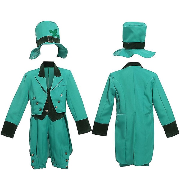 Kids Boy Costume St. Patrick Day Performance Outfit Cosplay L