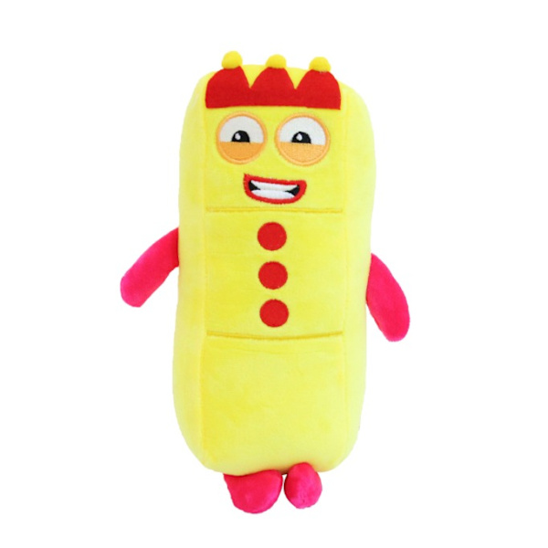 Numberblocks plysj leketøy animasjonsdukke for barn Three-3