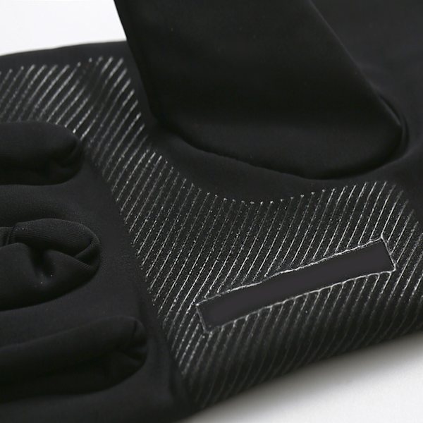 Sort 2-finger nylon silikone elastiske lette åndbare solresistente armærmer til udendørs brug