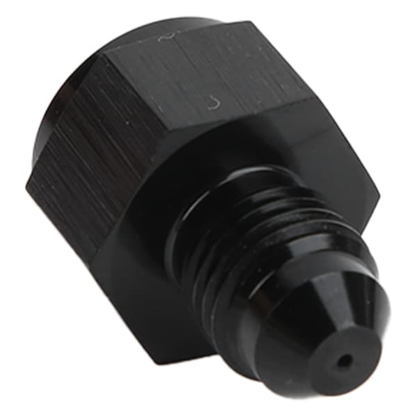 Universal olierestriktionsfitting 4AN hun han mildt kulstofstål turboadapter sort