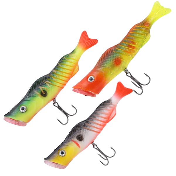 3 kpl Popper Kalastusvieheet Kelluvat Syötit Kolmihaarakoukut Elävä Crankbait
