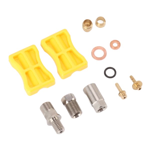 Hydraulisk bromsslangkoppling i aluminiumlegering, rak insatskit