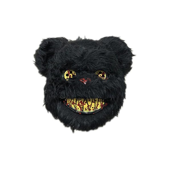 Skrämmande mask halloween cosplay skallig gubbe mask Black bear