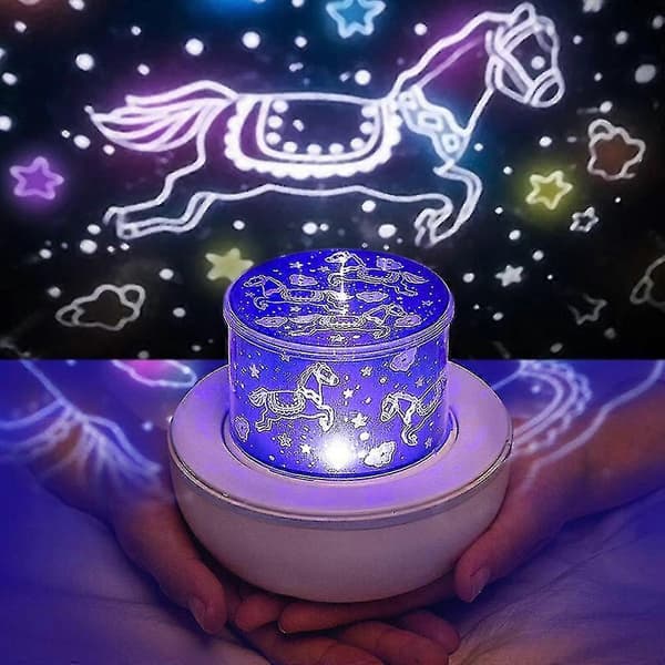 Genopladelig Stjernenatlampe Projektor