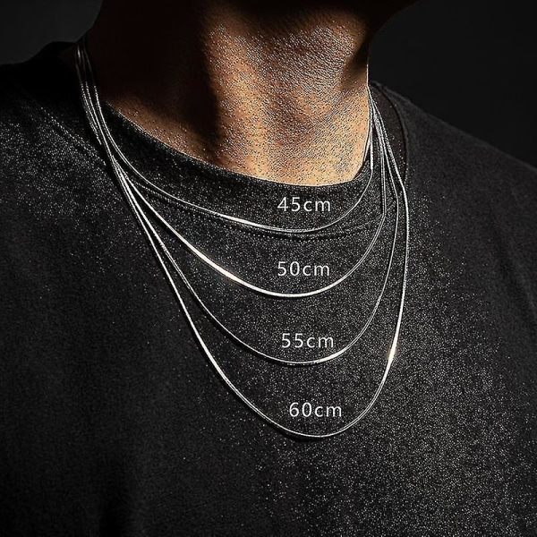Ormbenskedja enkelt tunt halsband 55cm