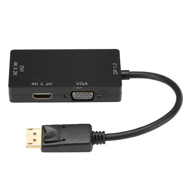3 in 1 DisplayPort - HDMI VGA DVI -sovitinkaapeli teräväpiirto