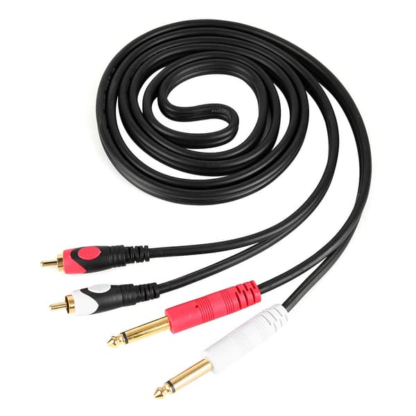2RCA till Dubbel 6,35mm Hane Audio Gitarrkabel