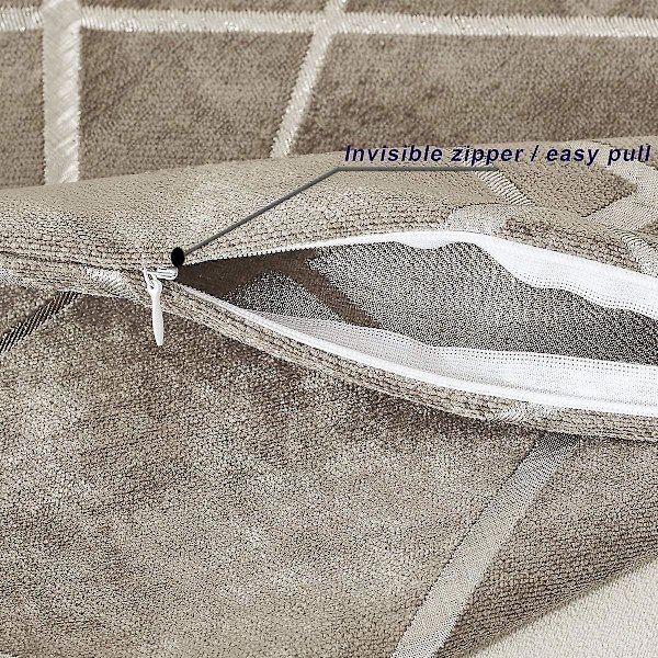 Koristeellinen sohvatyynyliina, sohva paksu tyynynpäällinen, neliönharmaa luksustyyny 2 settiä 50*50 cm Tawny
