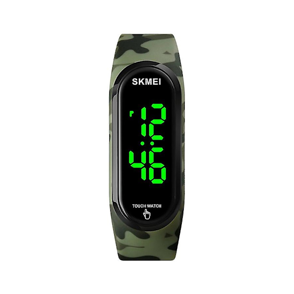Herrmode utomhussport multifunktionslarm 5 bar vattentät digital watch 1804