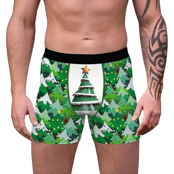Christmas Boxershorts Shorts Herre Stretch Underbukser E XL