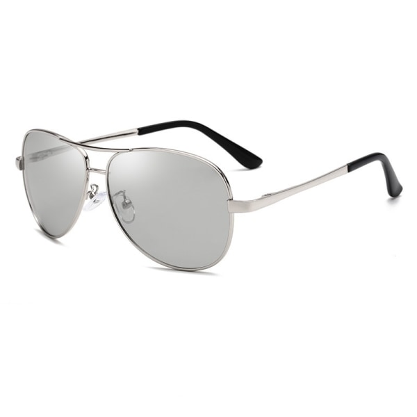 Solbriller Polariserede solbriller Solbriller til mænd Varicolor fjederben (C3 sølv stel med sort