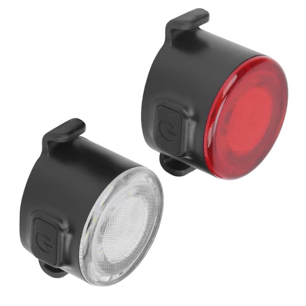 USB Oppladbart Sykkel LED Baklys Frontlys Sett Mini Varsellys for Nattsykling